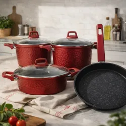 Gülsan Omofo Granit 7 Parça Tencere Seti