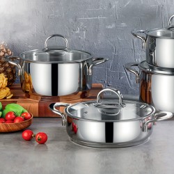 Gülsan Ay 8 Parça Tencere Seti Gülsan Ay 8 Parça Tencere Seti