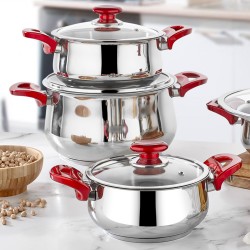 Gülsan Buğlem 8 Parça Tencere Seti Gülsan Buğlem 8 Parça Tencere Seti