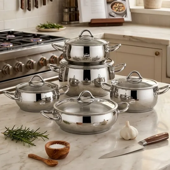 Gülsan Ada 10 Parça Tencere Seti