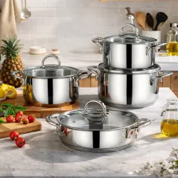 Gülsan Ay 8 Parça Tencere Seti