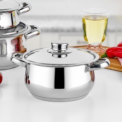 Gülsan Çakır 6 Parça Tencere Seti Çelik Kapaklı Gülsan Çakır 6 Parça Tencere Seti Çelik Kapaklı