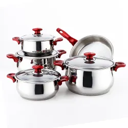 Gülsan Gülsu 9 Parça Çelik Tencere Seti