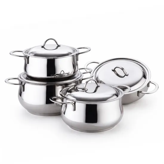 Gülsan Lara İnox 8 Parça Tencere Seti