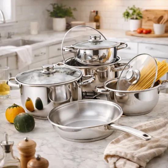Gülsan Mega 9 Parça Tencere Seti ( Cam Kapaklı )