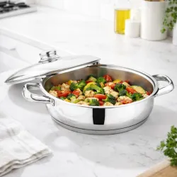 Gülsan Mega 24 cm Basık Çelik Tencere Gülsan Mega 24 cm Basık Çelik Tencere