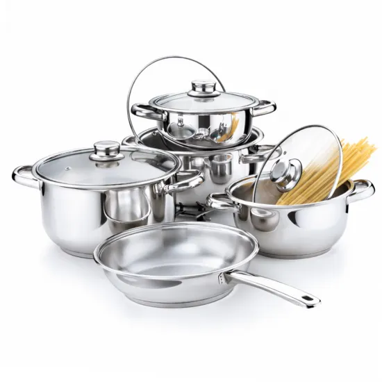 Gülsan Mega 9 Parça Tencere Seti ( Cam Kapaklı )