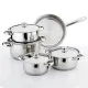 Gülsan Mega 9 Parça Tencere Seti ( Çelik Kapaklı )