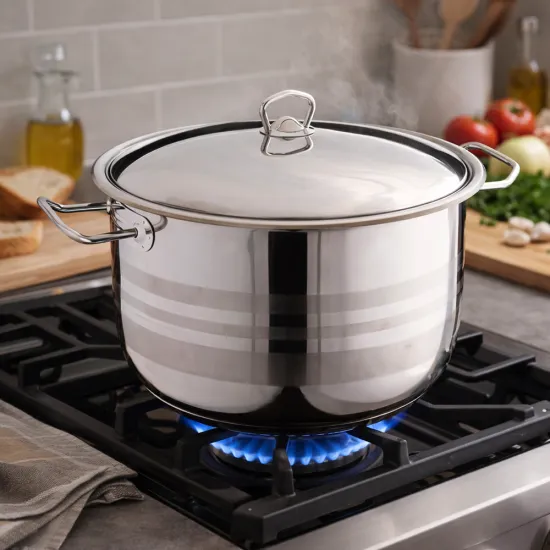 Gülsan Mega 38 cm Derin Çelik Tencere Gülsan Mega 38 cm Derin Çelik Tencere