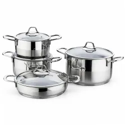Gülsan Şelale 8 Parça Çelik Tencere Seti
