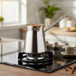 Gülsan Çelik Saplı Cezve – Küçük / Orta / Büyük