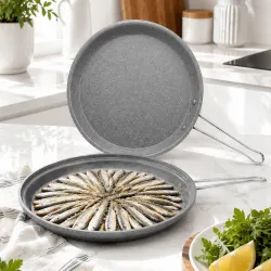 Gülsan Çıpa 30cm Çift Taraflı Balık Tavası Gülsan Çıpa 30cm Çift Taraflı Balık Tavası