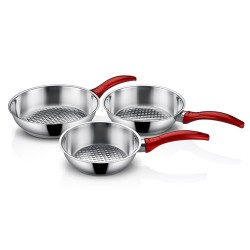 Gülsan Jasmin 3 Parça Çelik Tava Set