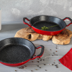 Gülsan GLS Granit Döküm Kırmızı Sahan Seti Gülsan GLS Granit Döküm Kırmızı Sahan Seti