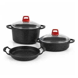 Gülsan GLS 5 Parça Granit Döküm Set