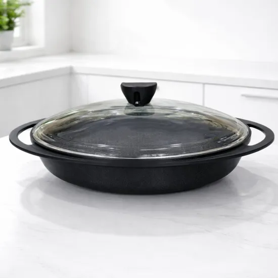 Gülsan Granit Döküm 30 cm Izgara Tavası