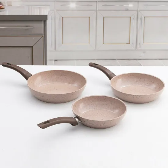 Gülsan Safran Granit 3 Parça Tava Set