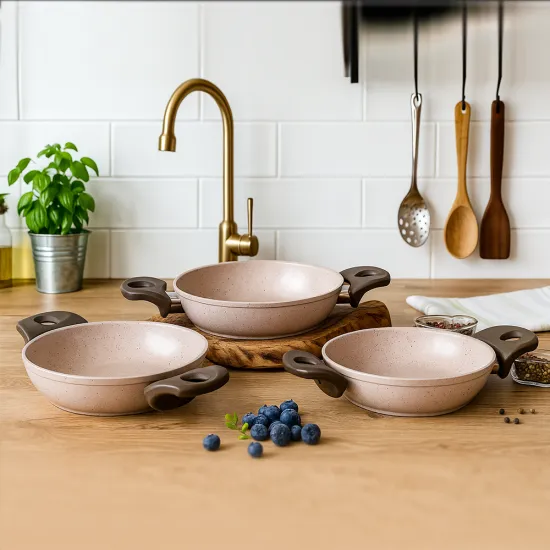 Gülsan Safran Granit 3 Parça Sahan Set 