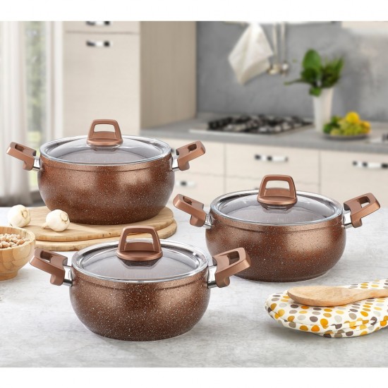 Gülsan Sanem 6 Parça Granit Güveç Set Gülsan Sanem 6 Parça Granit Güveç Set