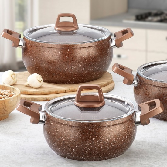 Gülsan Sanem 6 Parça Granit Güveç Set Gülsan Sanem 6 Parça Granit Güveç Set