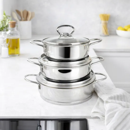 Gülsan İnox Çelik Sahan Set