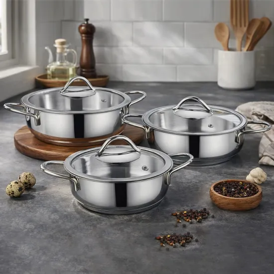 Gülsan İnox Çelik Sahan Set