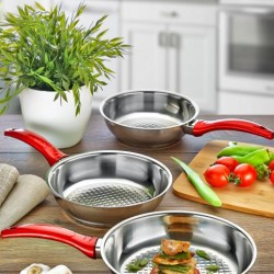 Gülsan Jasmin 3 Parça Çelik Tava Set