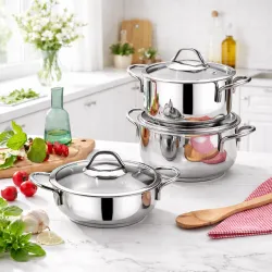 Gülsan Şirin 6 Parça Çelik Tencere Seti