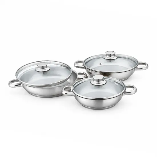 Gülsan Omlet Set 6 Parça (Cam Kapaklı)