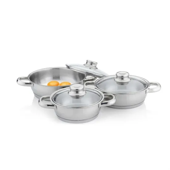 Gülsan Dide 6 Parça Omlet Set (Cam Kapaklı) 