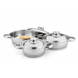 Gülsan Dide 6 Parça Omlet Set (Çelik Kapaklı) 